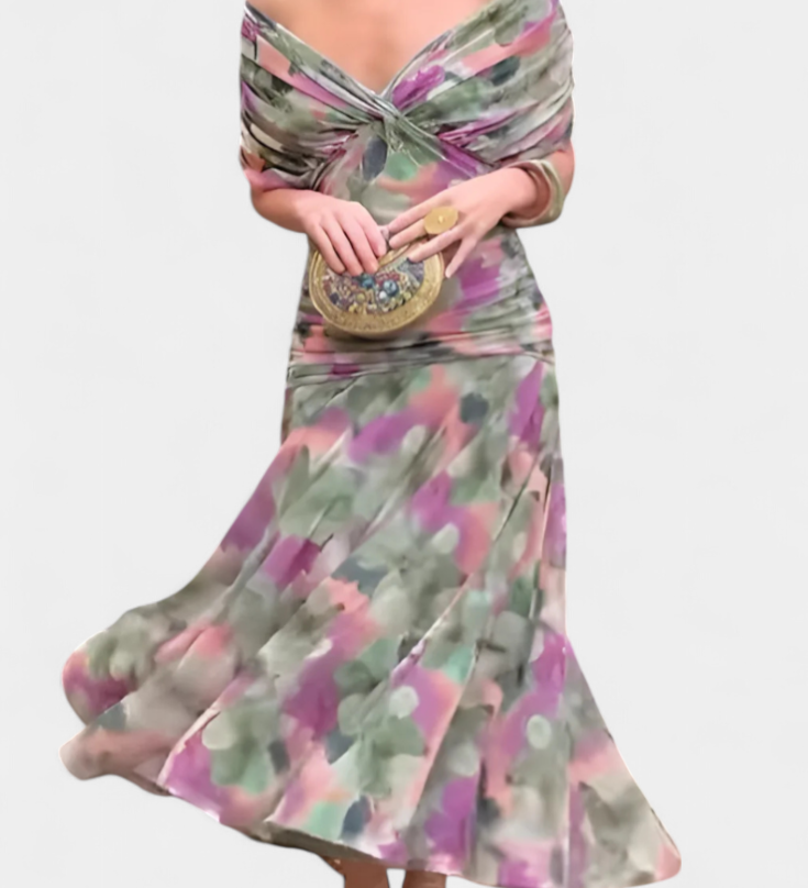 Luana® | Elegantní šaty s V-výstřihem