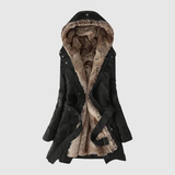 Jelena – Extra teplá parka s kožešinovým lemováním a stahovací šňůrou