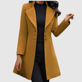 Jelena - Stylový dámský kabát s knoflíky