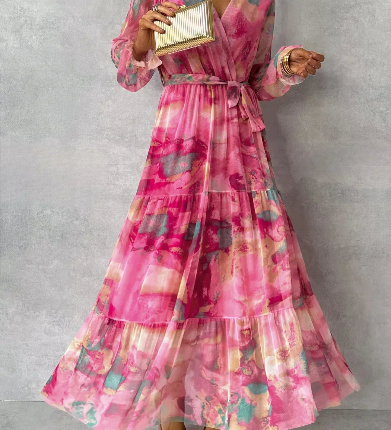 Luísa™ | Romantické květinové zavinovací šaty