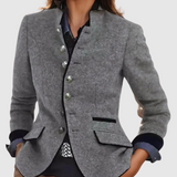 Silvie – Tweed Blazer s Klasickými Prvky