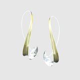 Elisa – Dvoubarevné náušnice s elegantním designem zakřivení