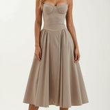 Odette Élégance | Midi šaty s korzetovým designem