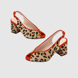 Teodora - Leopard Print Heeled Sandals