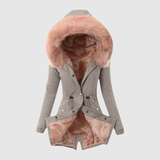 Jelena – Asymetrická bunda z ekologické kůže s pasovými švy