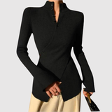 Silvie – Pletená rybí blůza s zipovým detailem