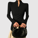 Silvie – Pletená rybí blůza s zipovým detailem