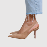 Teodora - Klasické slingback lodičky na podpatku