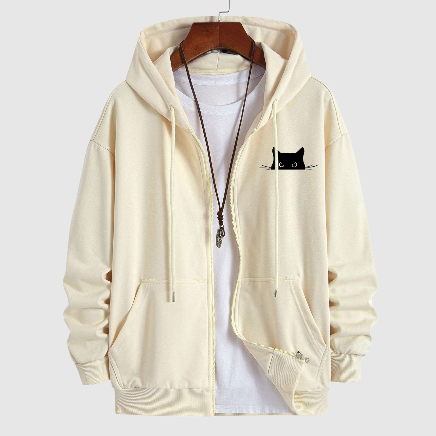 Šimon - Trendy Mikina s Kočičím Motivem