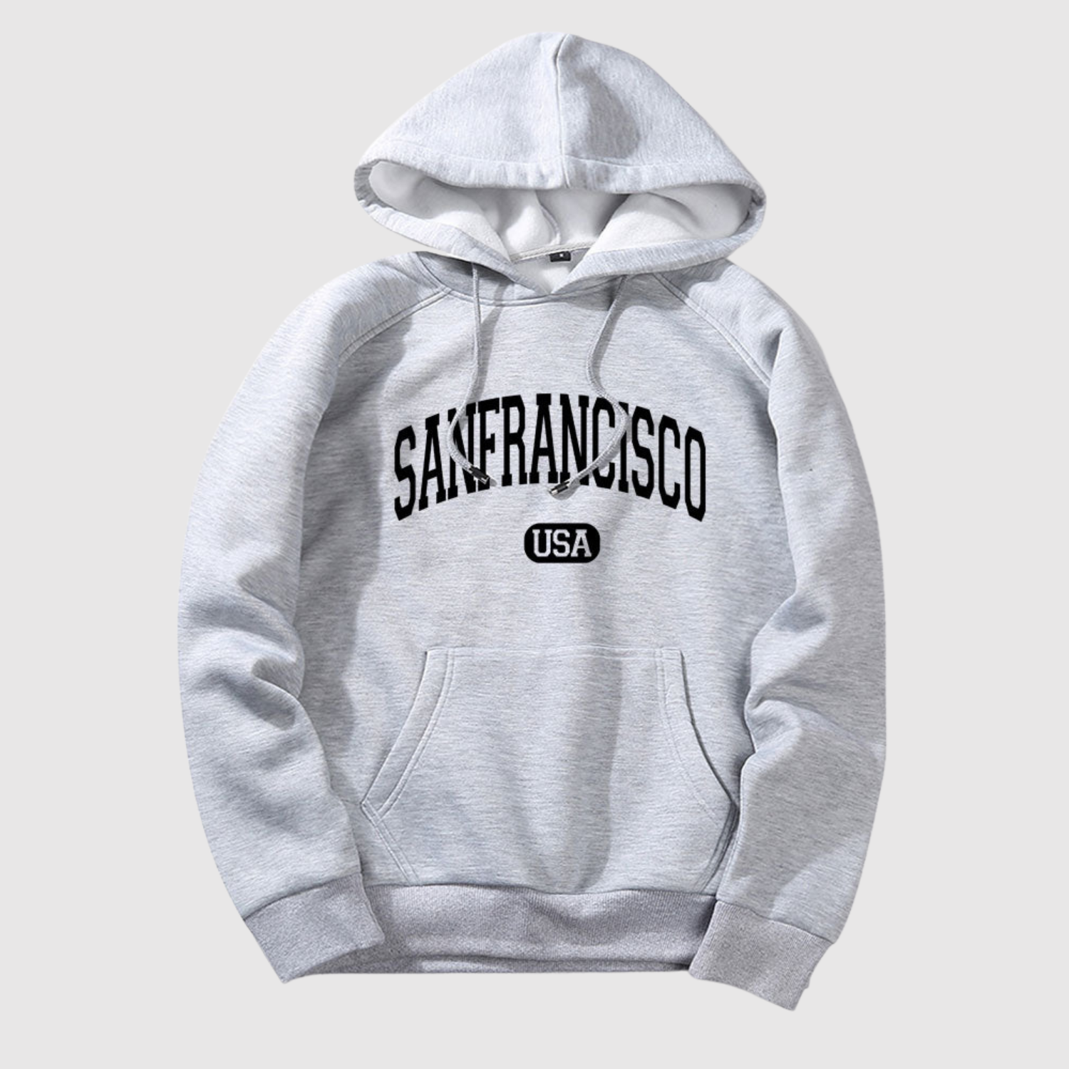 "Daniel – Mikina s potiskem San Francisco" could be rewritten as "Daniel – Mikina s motivem San Francisco".