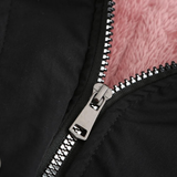 Jelena – Asymetrická bunda z ekologické kůže s pasovými švy