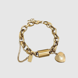 Liana – Náramek se srdcem a zámkem