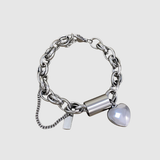 Liana – Náramek se srdcem a zámkem