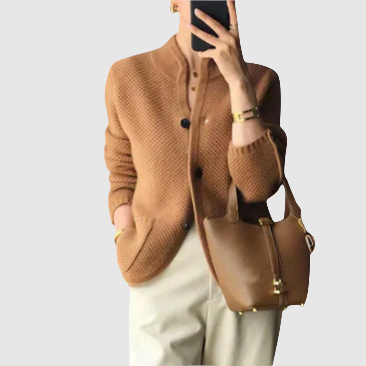 Silvie – Pletený cardigan s praktickými kapsami