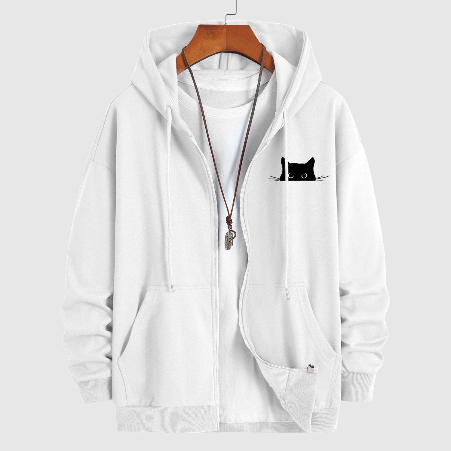 Šimon - Trendy Mikina s Kočičím Motivem