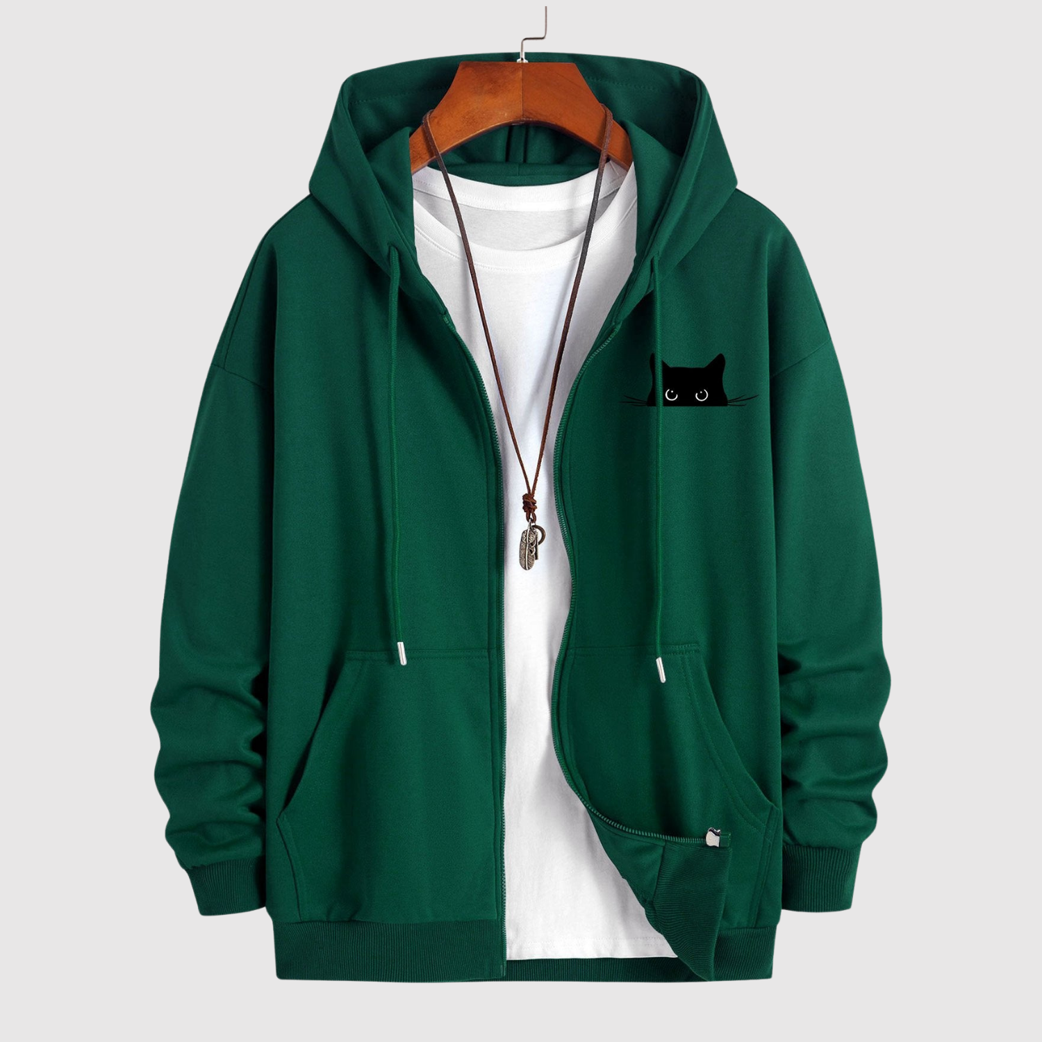 Šimon - Trendy Mikina s Kočičím Motivem