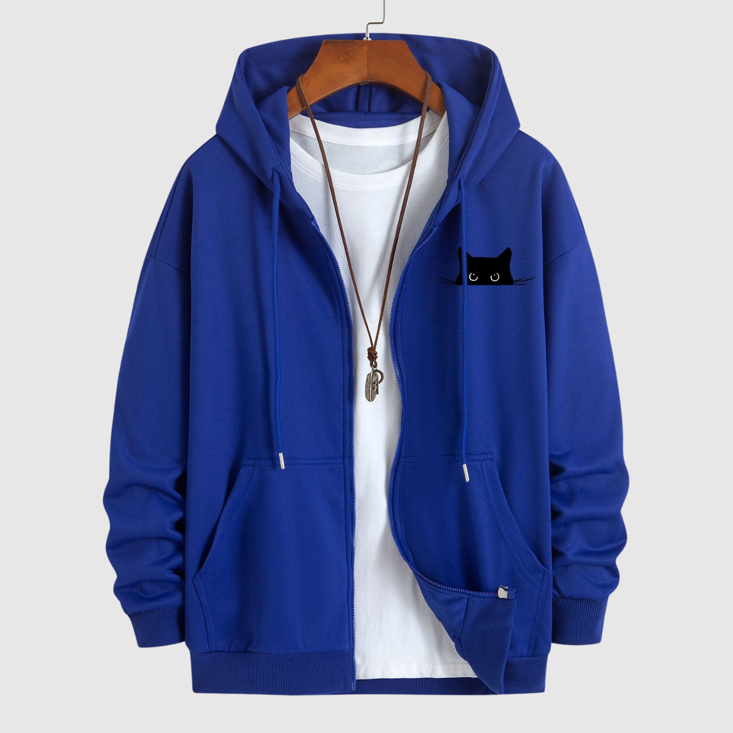 Šimon - Trendy Mikina s Kočičím Motivem