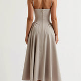 Odette Élégance | Midi šaty s korzetem a strukturálním designem