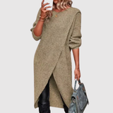 Nora – Stylová asymetrická tunika s dlouhými rukávy