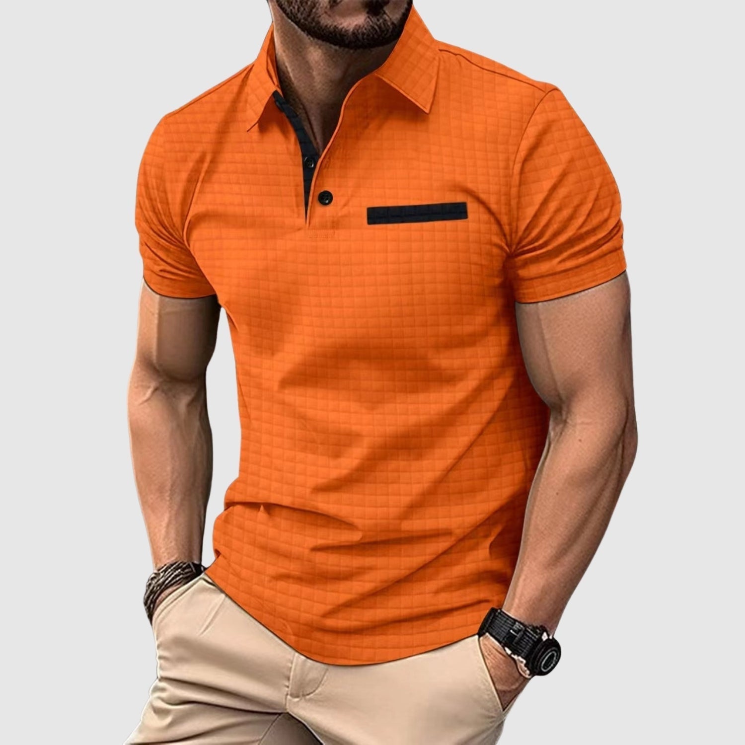Adrian - Elegantní polo s texturou
