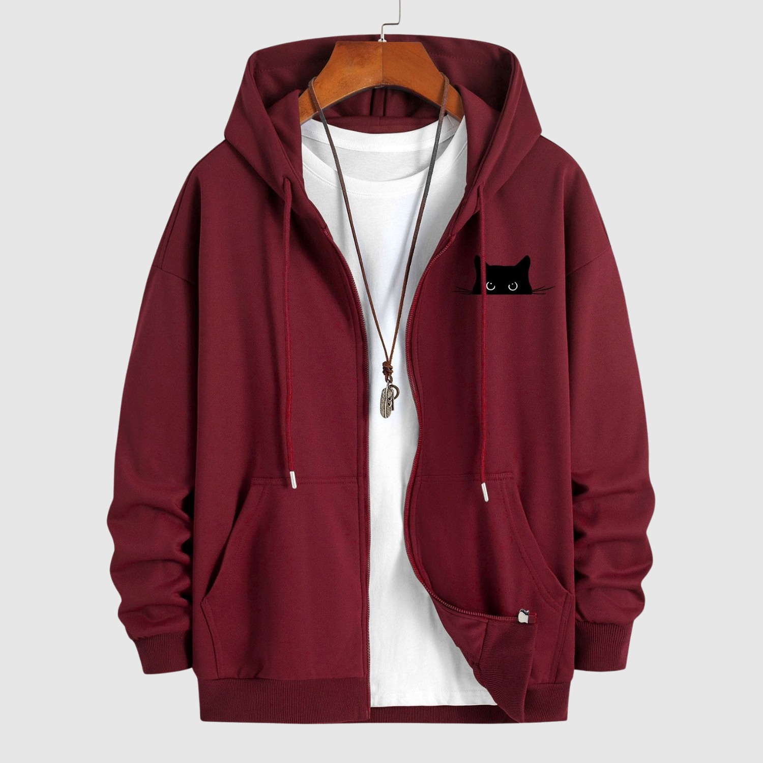 Šimon - Trendy Mikina s Kočičím Motivem