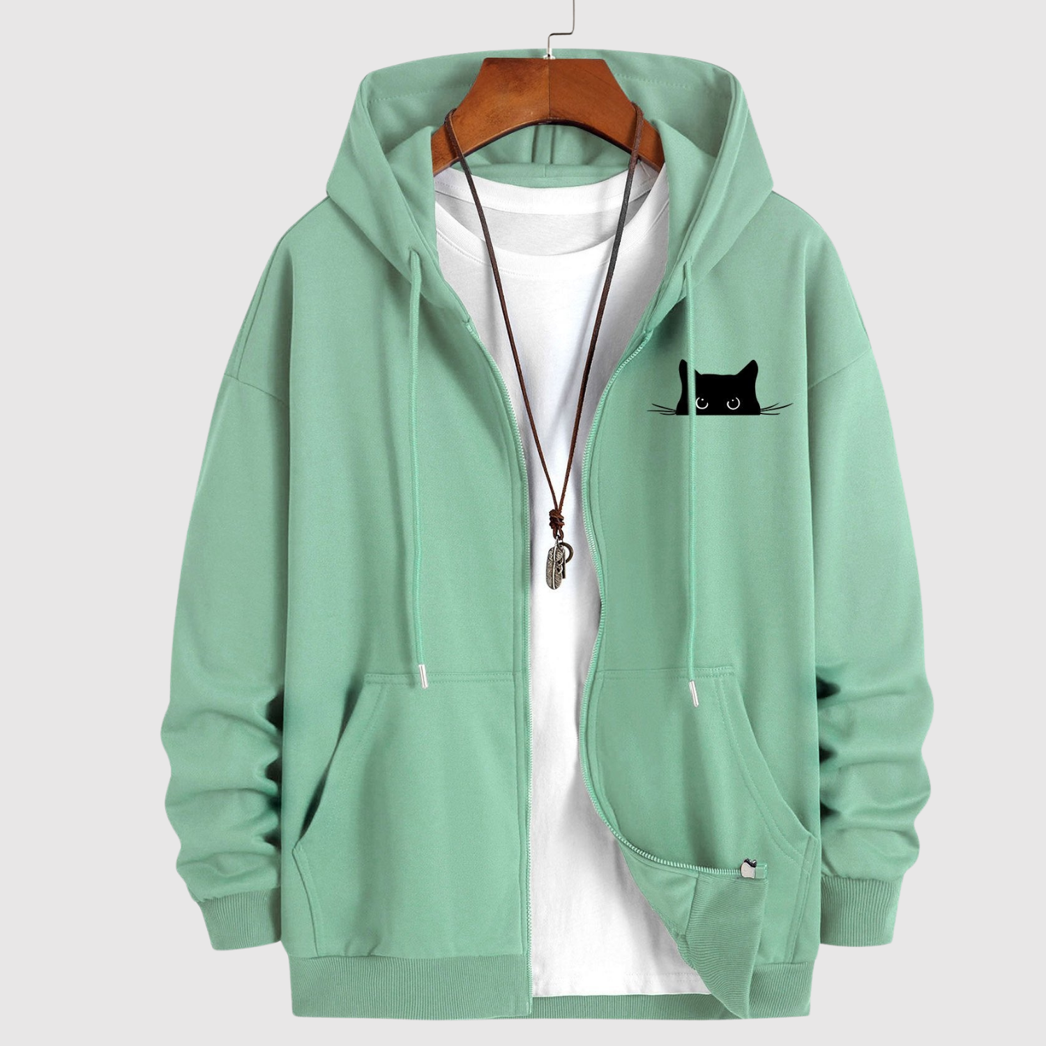 Šimon - Trendy Mikina s Kočičím Motivem