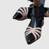 Teodora - Geometrické boty s špičatou špičkou