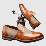 Viktor – Kožené loafers s kovovým detailem