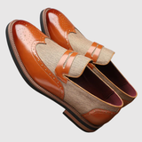 Viktor – Kožené loafers s kovovým detailem