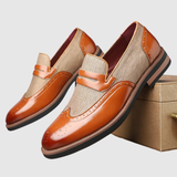 Viktor – Kožené loafers s kovovým detailem