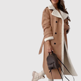 Jelena – Dlouhý kabát s efektem peří