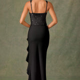 BELA™ | Elegantní saténové korzetové šaty