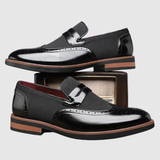 Viktor – Kožené loafers s kovovým detailem