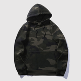 Daniel – Mikina s kapucí a camouflage potiskem ve street style