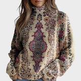 Cátia - Umělecký pletený svetr s jedinečným designem