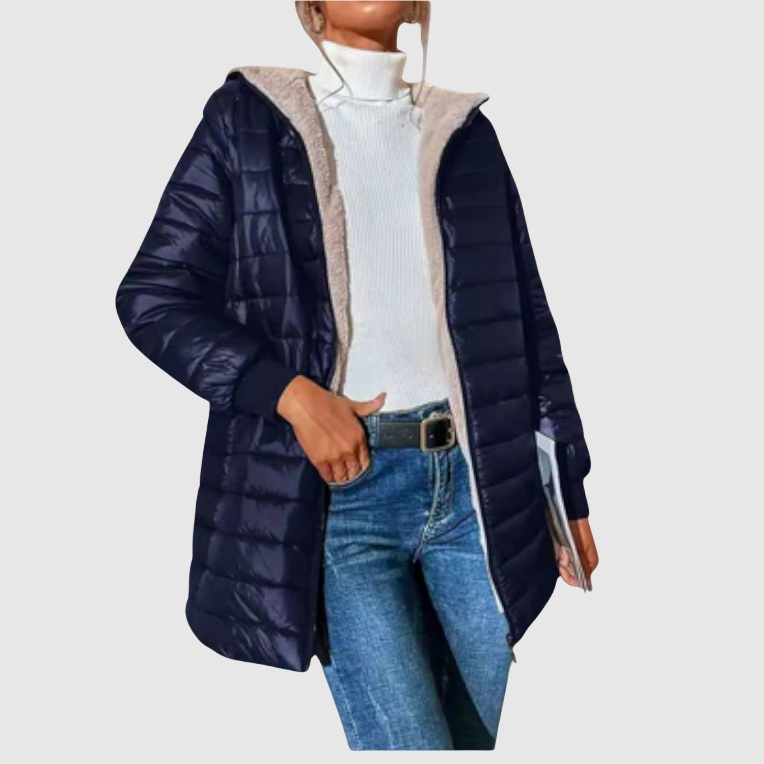 Jelena – Lehké polyesterové sako s kapucí