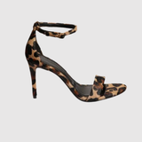 Teodora - Sandály s barevným blokem a širokým podpatkem