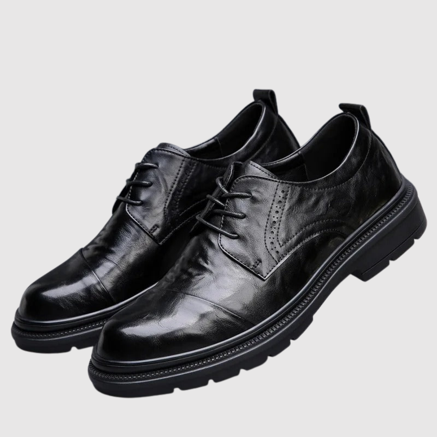 Viktor – Moderní pánské kožené boty s robustní podešví