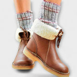 Zimní obuv s voděodolným materiálem a vlněnou podšívkou