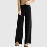 Mira – Elegantní pletené kalhoty s volným střihem