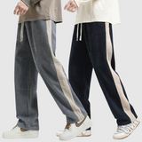 Leo – Pánské volné kalhoty s atletickými pruhy