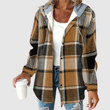 Nina - Stylová dámská košile s kapucí