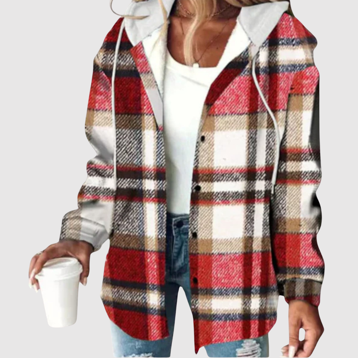 Nina - Stylová dámská košile s kapucí