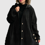 Jelena – Dlouhý kabát s sametovým vzorem