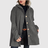 Jelena – Dlouhý kabát s sametovým vzorem