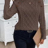 "Francisca | Pletený svetr s knoflíky" can be rewritten as "Francisca | Pletený svetr s ozdobnými knoflíky".