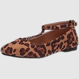 Lara – Sandály s leopardím vzorem a páskem