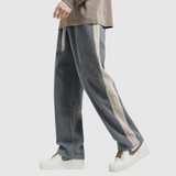 Leo – Pánské volné kalhoty s atletickými pruhy