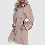 Jelena – Dlouhý kabát s kapucí a opaskem