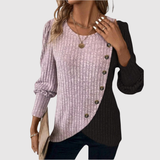 Nora – Svetr s asymetrickým květinovým vzorem